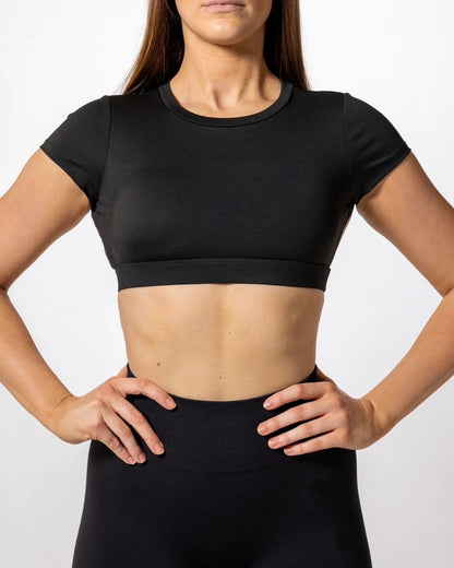 Backless Gym Top with Built in Bra - Milaro