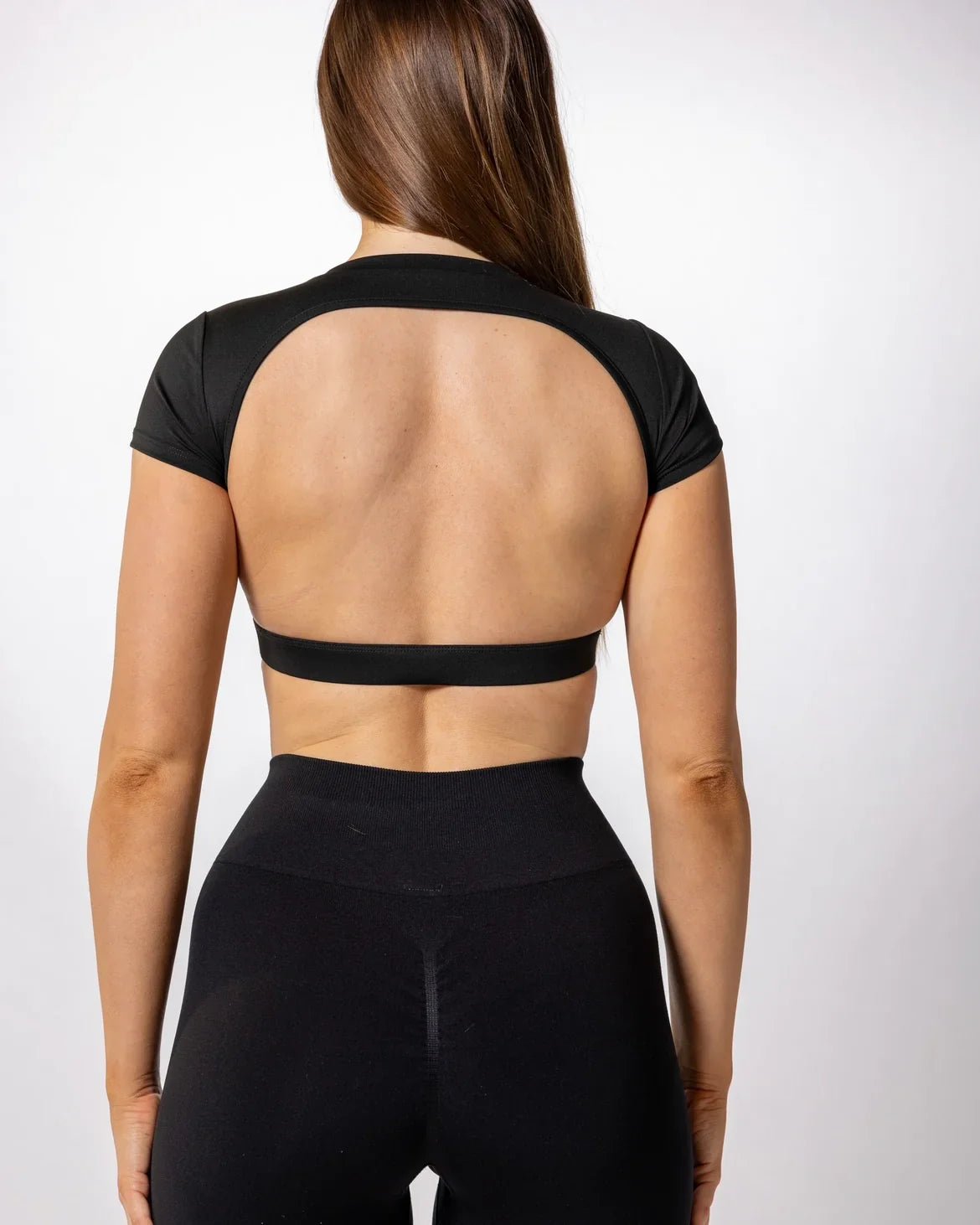 Backless Gym Top with Built in Bra - Milaro