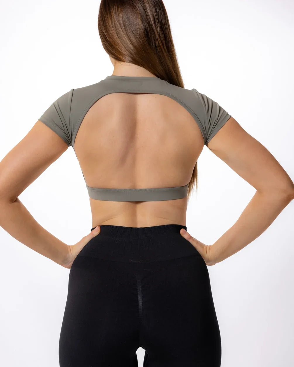 Backless Gym Top with Built in Bra - Milaro