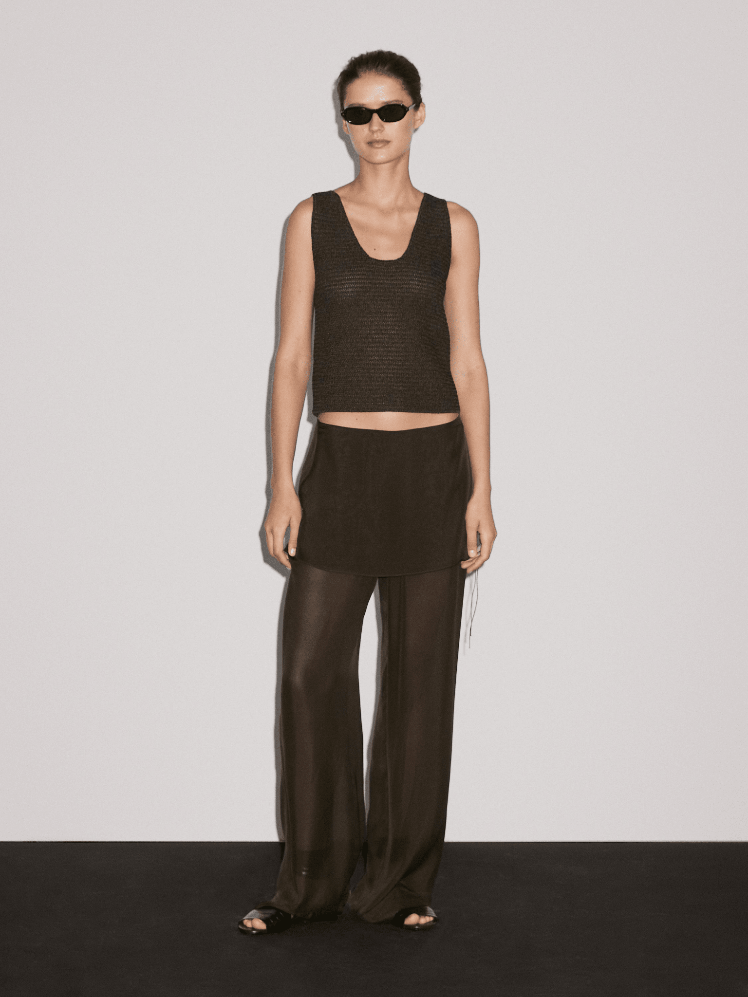 MILARO — VEILORA Trousers (Smoke Brown) - Milaro