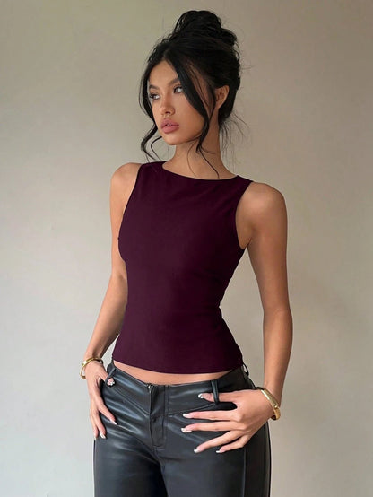 Open - Back Bow Detail Top - Milaro