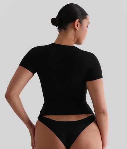 Second Skin T-Shirt with Built - in Bra - Milaro