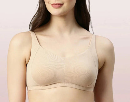 Softest Bra Ever - Cotton Seamless Bra Padded with Full Coverage - Milaro