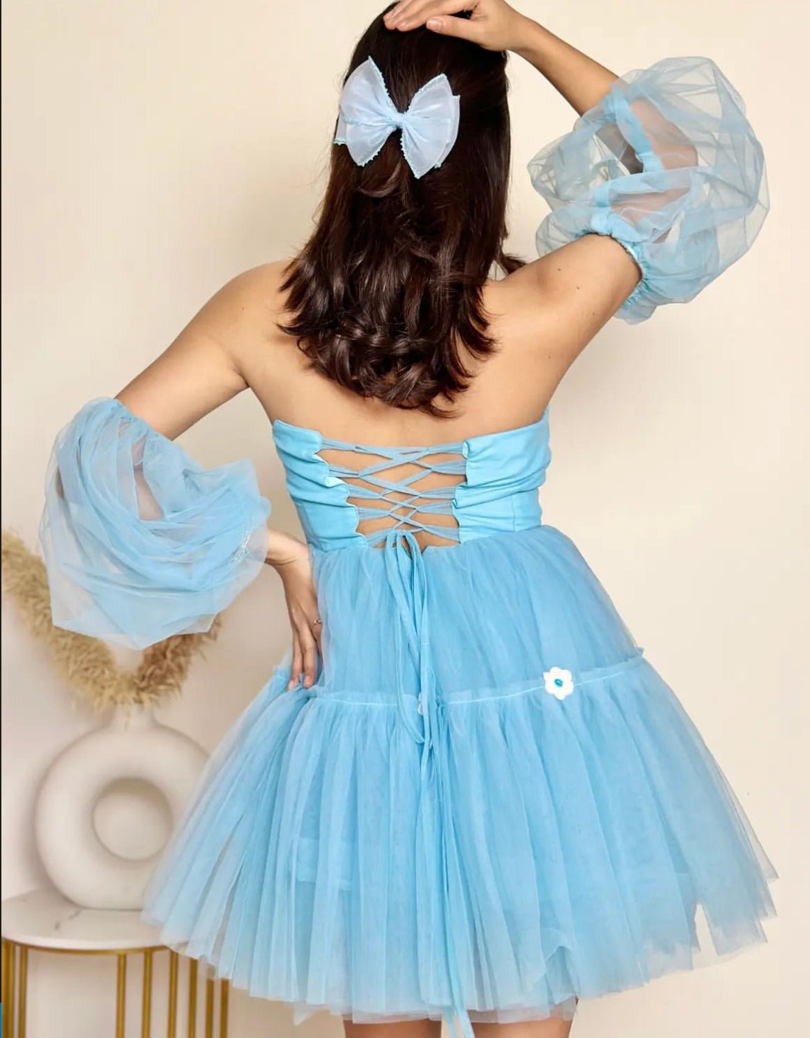 The Perfect Birthday Dress - Bella Blue Flair Dress - Milaro